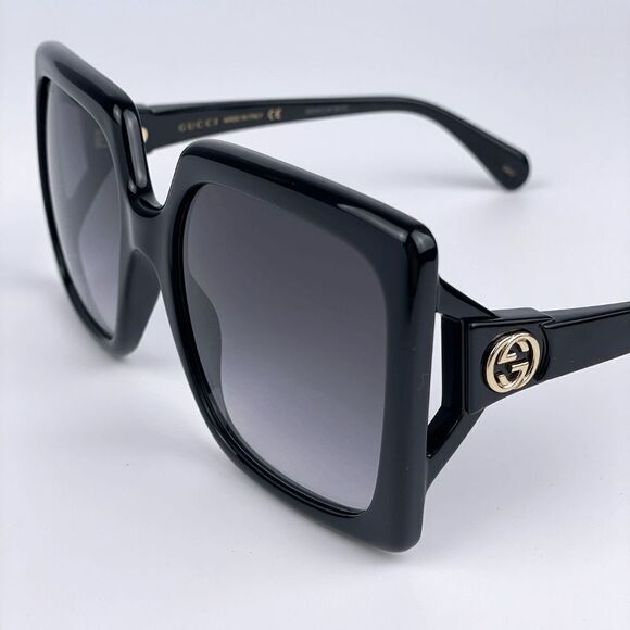 NEW Gucci GG0876S 001 Black Gray Gradient Oversized Women Sunglasses main image 9